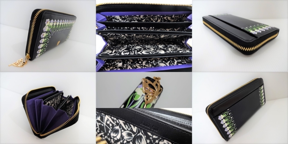 新品 アナスイ ANNA SUI フローラ ラウンドファスナー 長財布