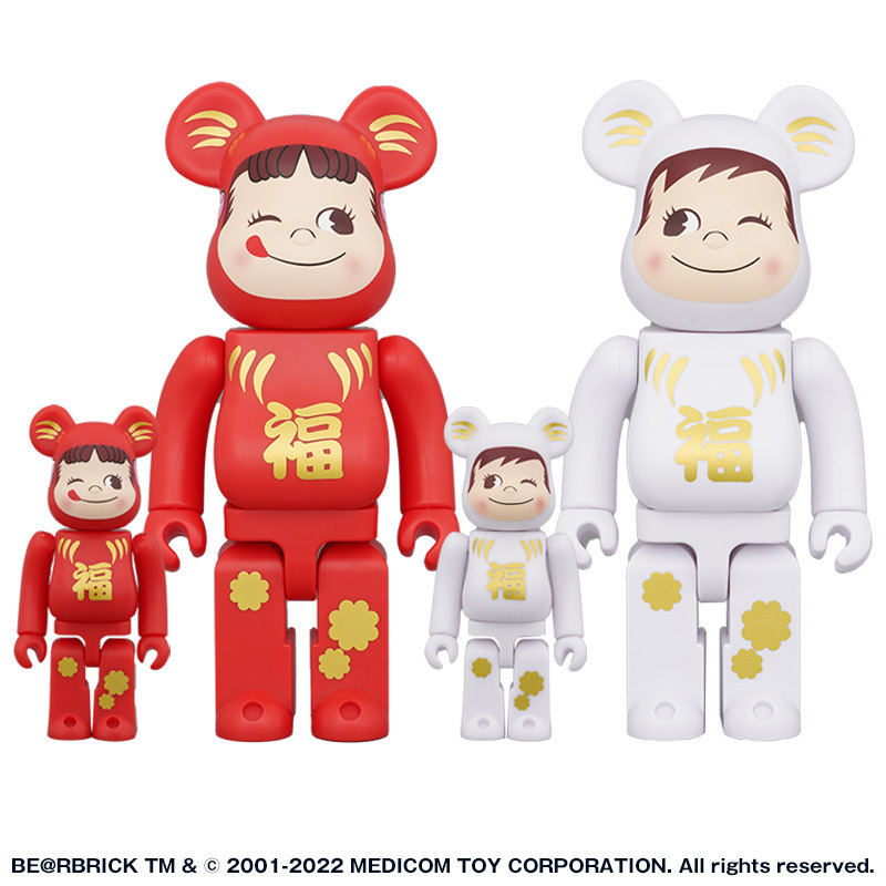 BE@RBRICK達磨ペコちゃん&ポコちゃん1000% 2体セット | www.jarussi.com.br