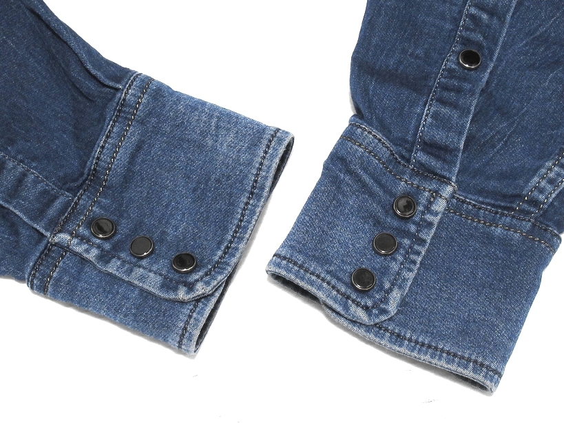 美品 DIESEL ディーゼル JOGG JEANS ジョグジーンズ SONORA-NE 0662S インディゴ スウェット ストレッチ デニムシャツ M 正規品 メンズ