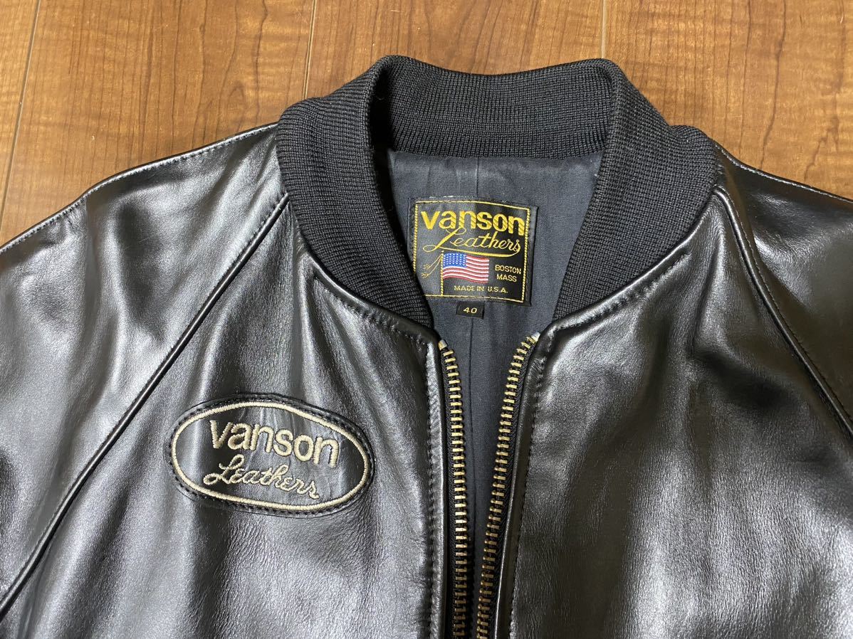 定番の冬ギフト VANSON バンソン バックドロップ別注 9TJV レザー