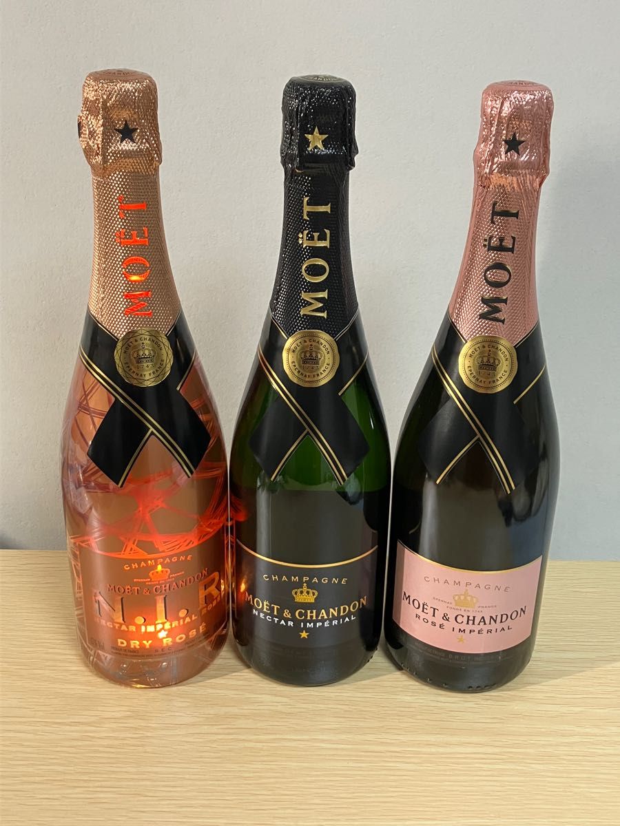 MOET&CHANDON ROSE モエシャンドン ロゼ 3本 箱付 正規品-