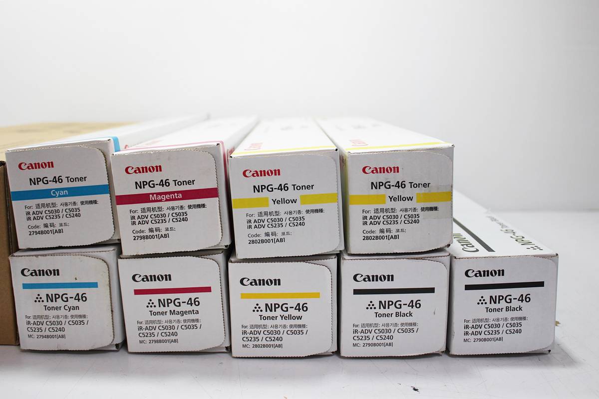 注文割引 新品、未使用 ☆ Canon 純正トナー NPG-46 4色 計9本+回収