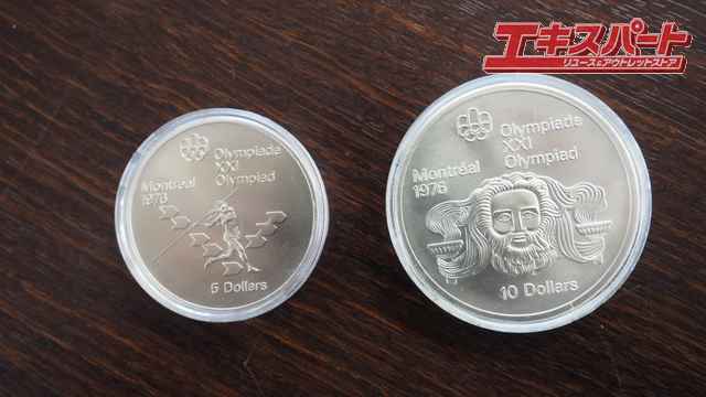 モントリオール銀貨 カナダ モントリオールオリンピック 1976年 5ドル 10ドル銀貨 エリザベス 立石店の画像2