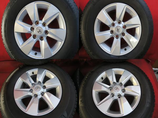 S002　4本 セット トヨタ純正 150 ランドクルーザープラド 17ｘ7.5J 6穴 PCD139.7 オフセット+25 265/65R17 ミシュラン LATITUDE TOUR_画像2