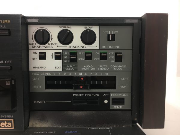 F125-H15-193 SONY ソニー 映像機器 ビデオデッキ EDベータビデオデッキ EDV-5000 ビンテージ コード付 通電確認済の画像6