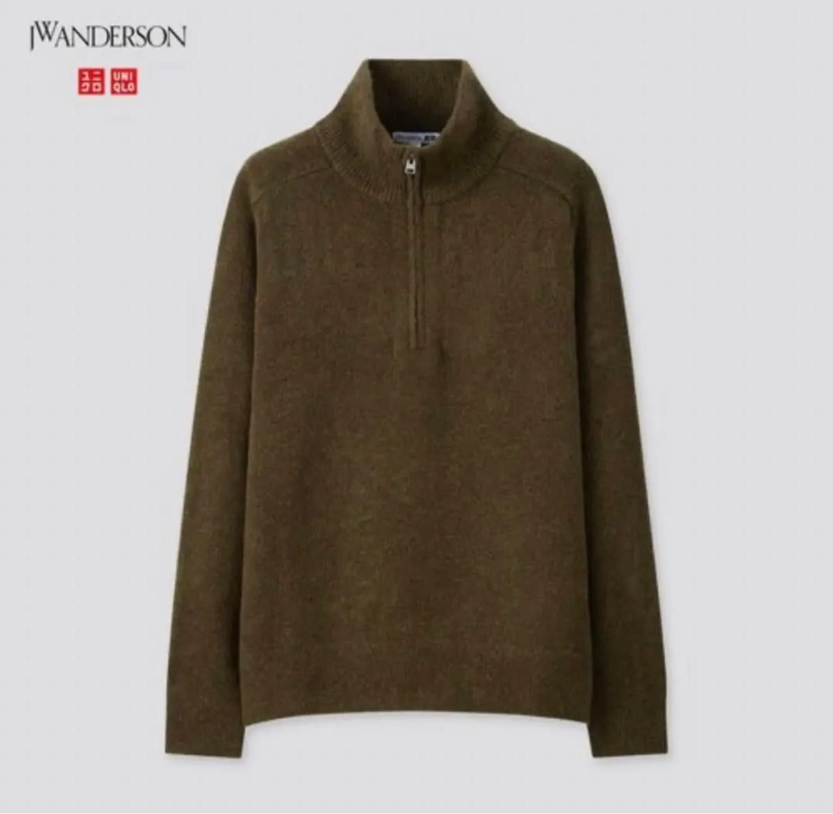 JW ANDERSON × UNIQLO スフレヤーンハーフジップセーター 美品 JW ANDERSON × UNIQLO スフレヤーンハーフジップセーター 美品