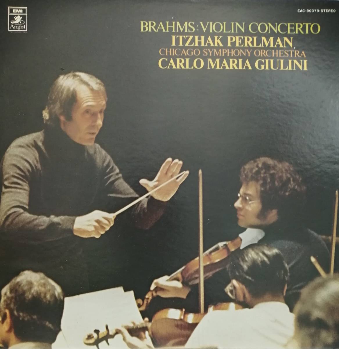 LP盤 イツァーク・パールマン/カルロ・マリア・ジュリーニ/Chicago Sym　Brahms Violin協奏曲_画像1