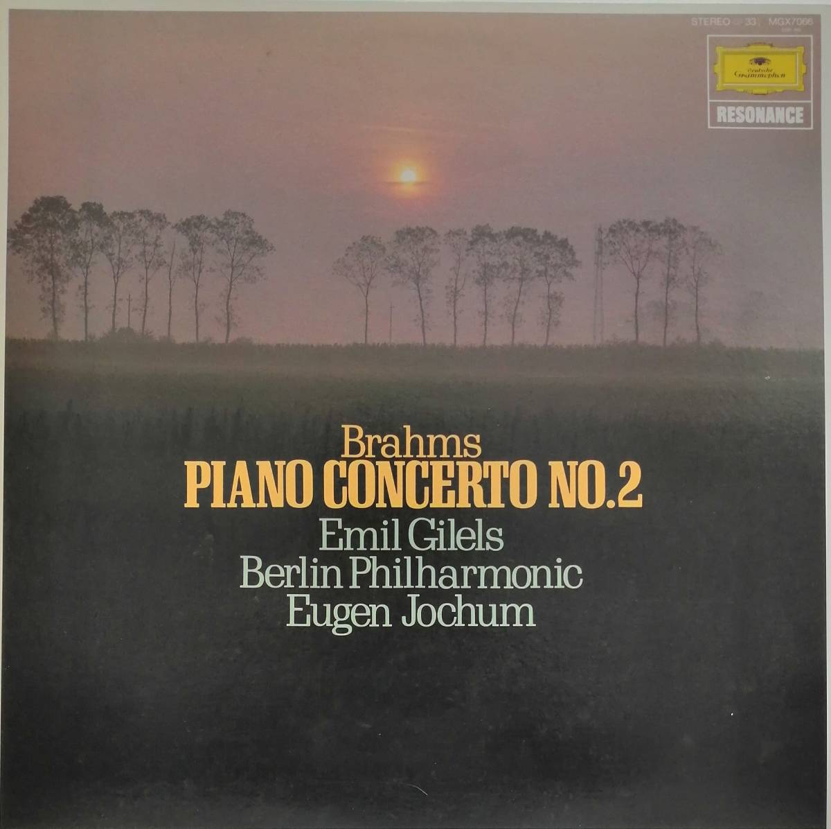 LP盤 エミール・ギレリス/オイゲン・ヨッフム/Berlin Phil　 Brahms Piano協奏曲2番_画像1