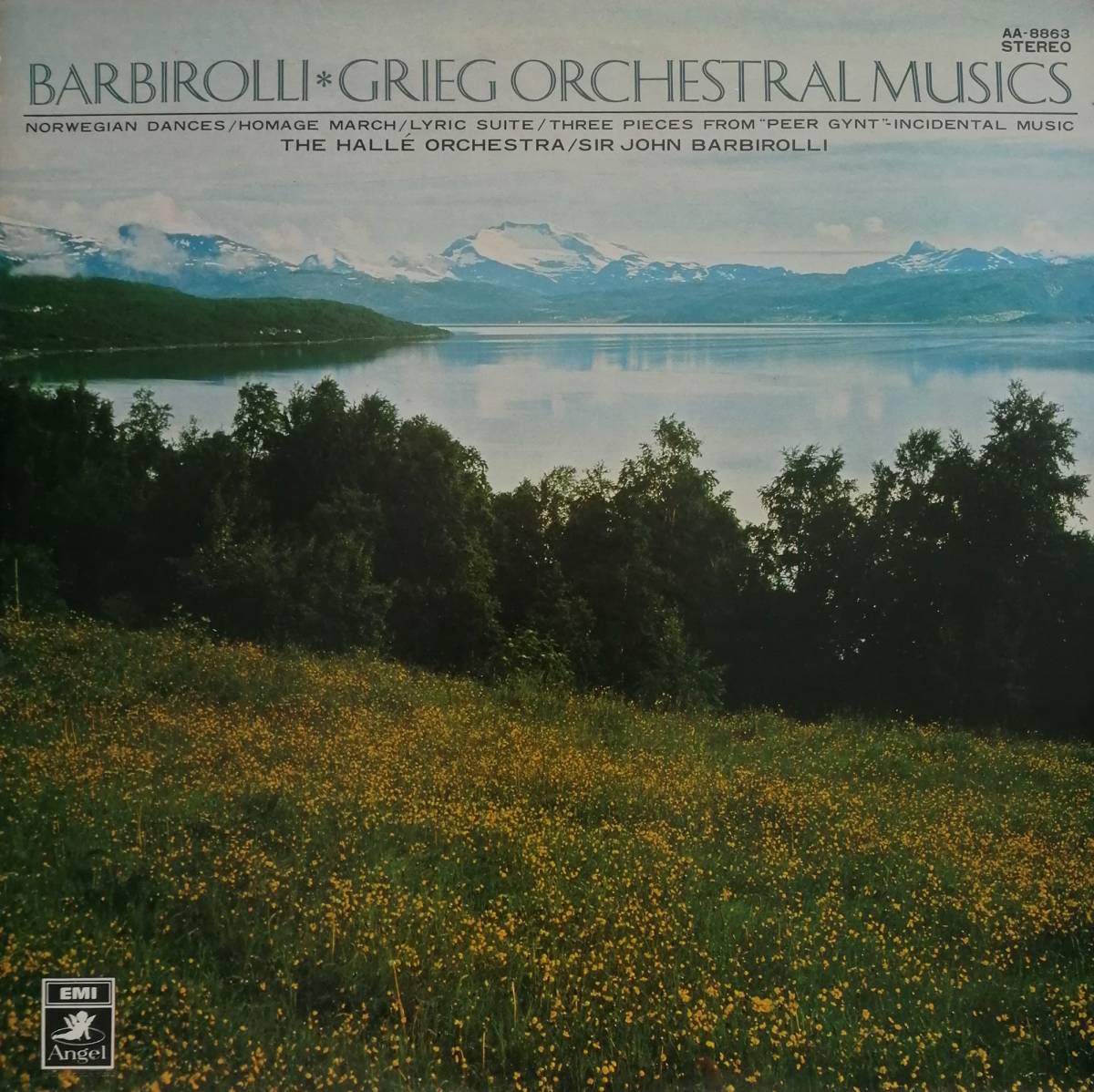 LP盤 ジョン・バルビローリ/Halle　Grieg ノルウェー舞曲,忠誠行進曲,抒情組曲 & 組曲「ペール・ギュント」_画像1