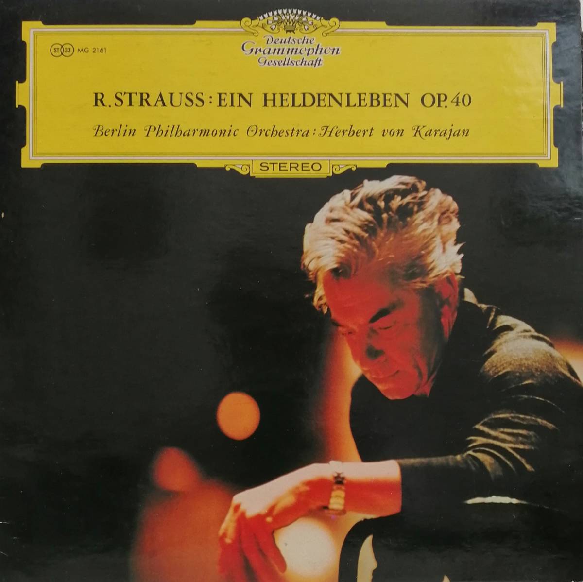 LP盤 ヘルベルト・フォン・カラヤン/Berlin Phil 　R.Strauss 交響詩「英雄の生涯」Op40_画像1
