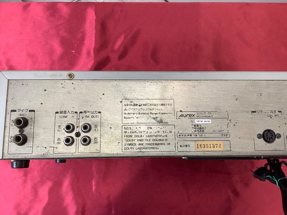 Aurex アンプ SB-760 ステレオチューナー ST-760 カセットデッキ(難あり) 通電/音出し/ラジオ受信確認済 ACBF ジャンク品の画像5