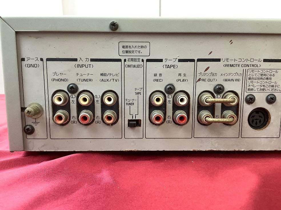 Aurex アンプ SB-760 ステレオチューナー ST-760 カセットデッキ(難あり) 通電/音出し/ラジオ受信確認済 ACBF ジャンク品の画像8