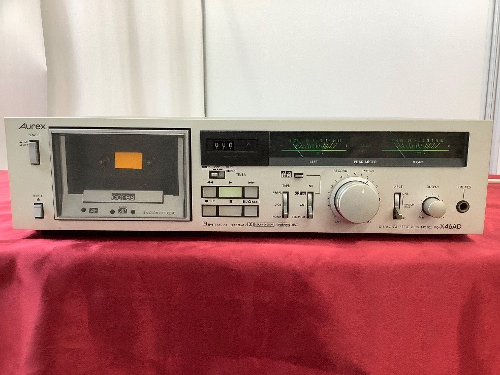 Aurex アンプ SB-760 ステレオチューナー ST-760 カセットデッキ(難あり) 通電/音出し/ラジオ受信確認済 ACBF ジャンク品の画像4