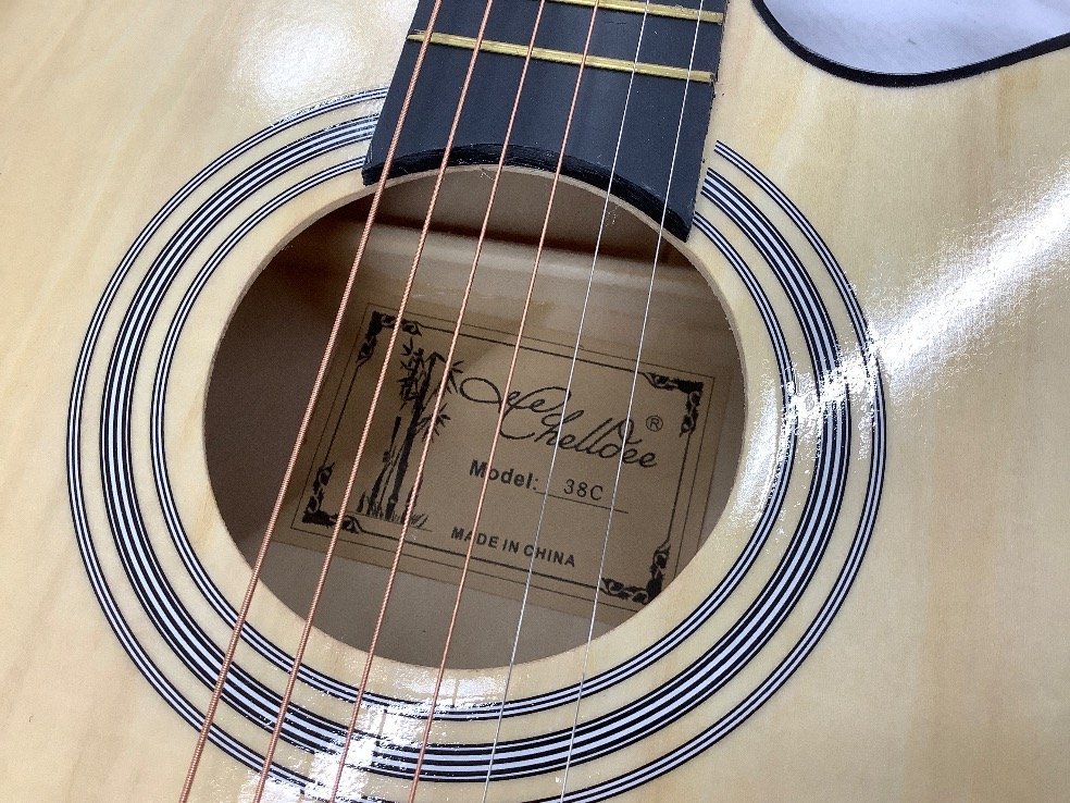 ミニギター 2点 まとめ セピアクルー W-50-TS chellde 38C ケース内スレ有 ACBF 中古品の画像5