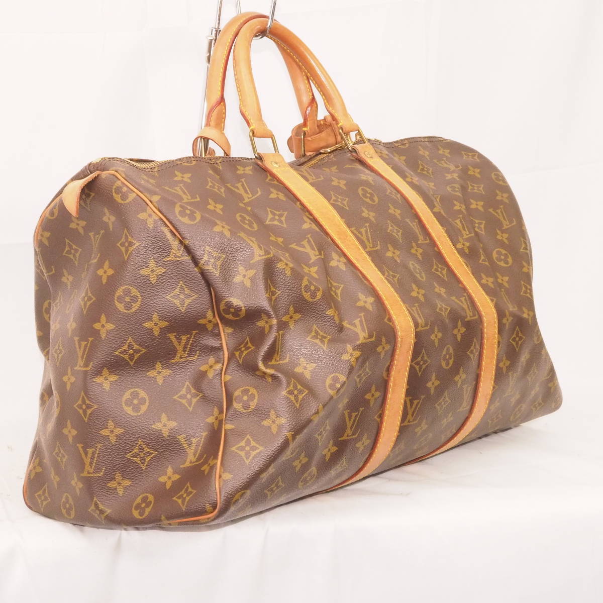 ルイ・ヴィトン モノグラム ソフトラゲージ キーポル50 LOUIS VUITTON トラベルバッグ ボストンバッグ+パドロック/鍵あり[SP0971]LQ1_画像3