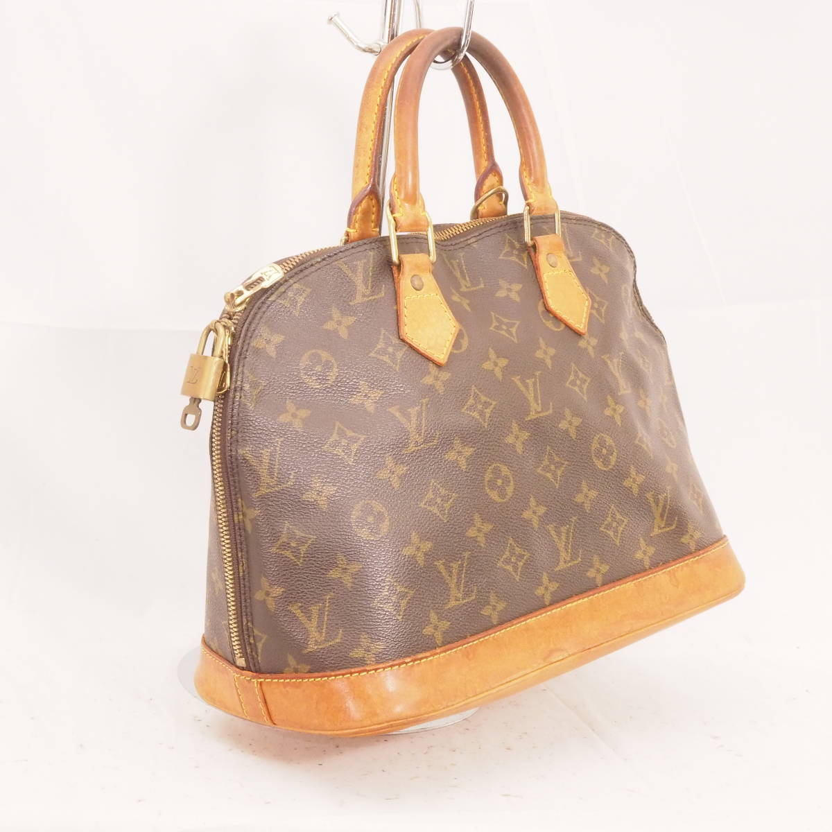 ルイ・ヴィトン モノグラム アルマ(旧型) LOUIS VUITTON ハンドバッグ+パドロック/鍵あり[VI0927]LU2_画像3