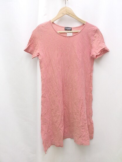 MISSONI ミッソーニ Tシャツ 半袖 チュニック　ワンピース Lサイズ ピンク レディース 1203000002534_画像1