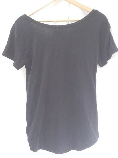 Stussy ステューシー Tシャツ 半袖 パロディ　汚れあり XSサイズ ブラック レディース 1203000002060_画像2
