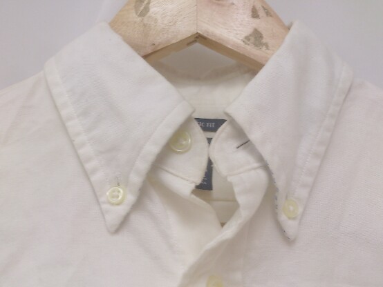 ralph lauren シャツ 長袖 ボタンダウン 刺繍 ポニー コットン classicfit サイズ4 ホワイト メンズ 1209000000419_画像4