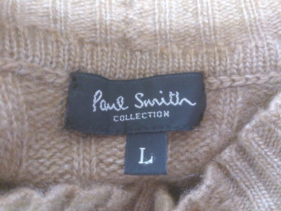 paulsmith ポールスミス セーター 長袖 ニット ハイネック ウール 無地 サイズL ブラウン レディース 1210000005762_画像5