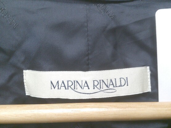 MARINARINALDI テーラードジャケット 長袖 シングルボタン オーバーサイズ サイズ75 ブラック レディース 1209000009146_画像4