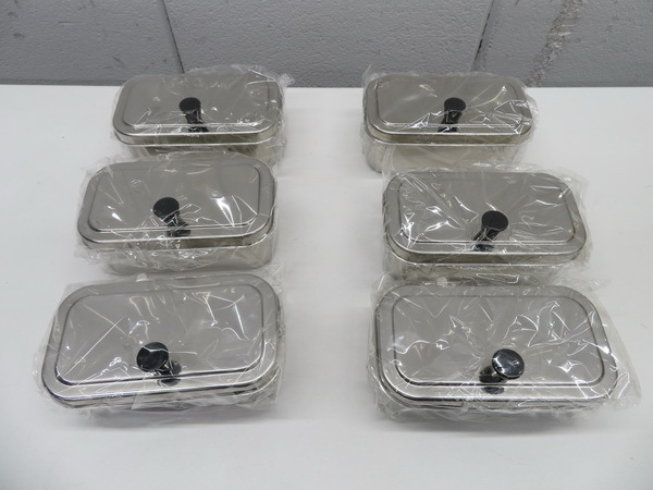 【高い素材】 F065未使用品◆ステンレス製◆プレスお好みヤクミ入(2っ仕切)6個セット 150×80×55 栃木 宇都宮 中古 業務用 厨房機器 調味料入れ 【高い素材】 F065未使用品◆ステンレス製◆プレスお好みヤクミ入(2っ仕切)6個セット 150×80×55 栃木 宇都宮 中古 業務用 厨房機器 調味料入れ