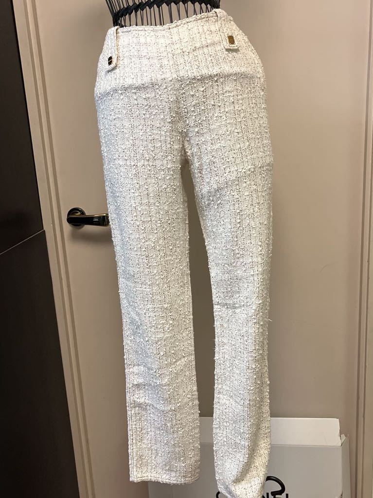  Chanel tweed pants size 36 regular agency buy collection book publication goods 