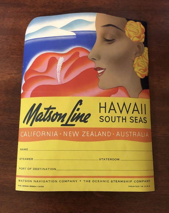 1930s Vintage Travel Luggage Label Frank Mclntosh デットストック ビンテージマトソン ラベル_画像1