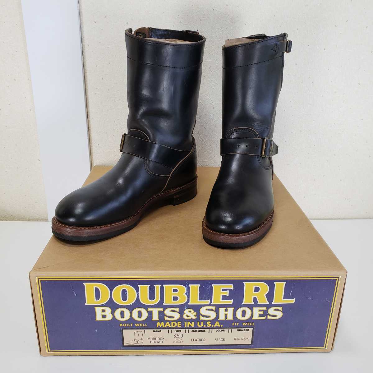 極上品 RRL ダブルアールエル マードック レザーエンジニア 極上品 RRL ダブルアールエル マードック レザーエンジニア