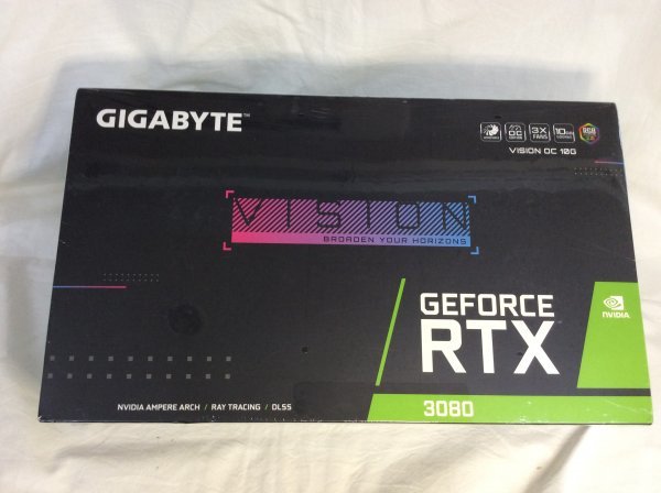 未開封】GIGABYTE NVIDIA GeForce RTX3080 GDDR6X 10GB GV-N3080VISION