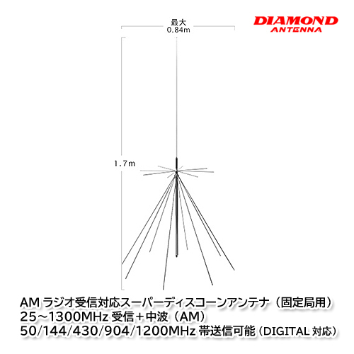 Yahoo!オークション - 第一電波工業（ダイヤモンドアンテナ）D1300AM