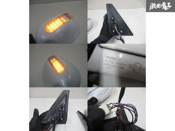  operation OK Toyota original OP option NCP30 NCP31 bB door mirror electric storage 5 pin +2 pin left right white pearl LED turn signal with cover Q-1