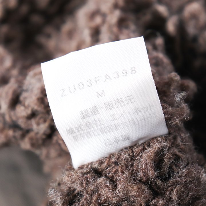 ズッカ ロングコート フード付き ジップアップ 無地 アウター 日本製 メンズ Mサイズ カーキ ZUCCa_画像5