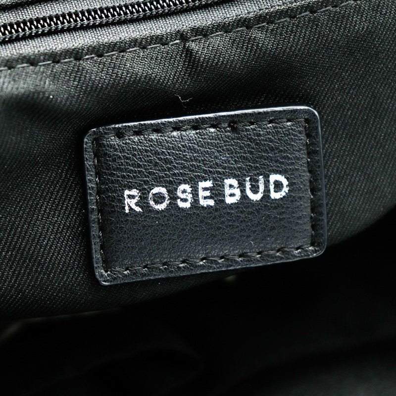  Rose Bud рюкзак Day Pack квадратное простой одноцветный бренд сумка чёрный женский черный ROSE BUD
