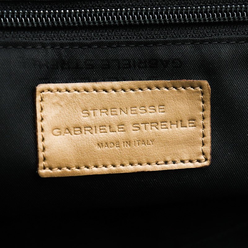 ストラネスガブリエルストレーネ ショルダーバッグ イタリア製 レザー 鞄 レディース ベージュ STRENESSEGABRIELESTREHLE_画像3