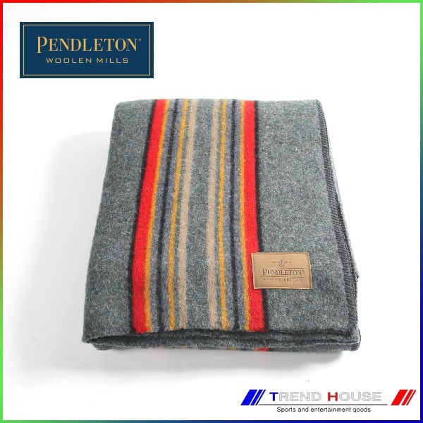  pen dollar ton blanket [PENDLETON]YAKIMA CAMP BLANKET THROW/yakima camp blanket _ZA158-50053/GREEN HEATHER