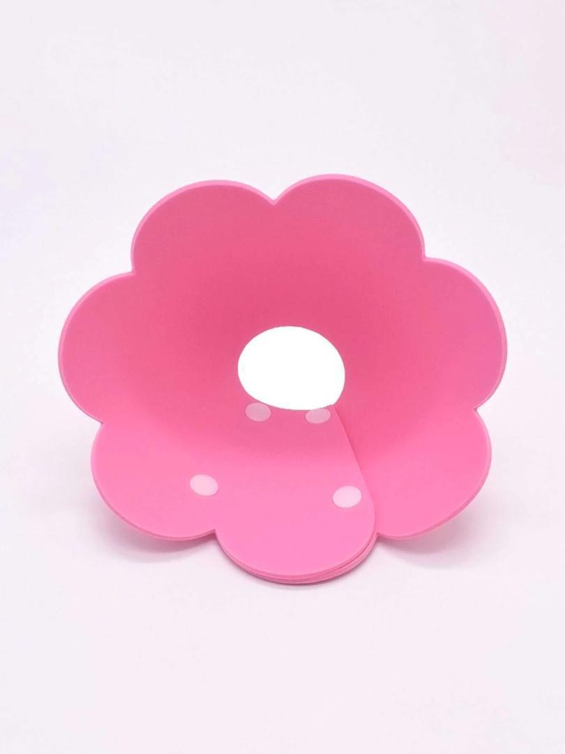 [ new goods ] dog cat Elizabeth collar flower design pink soft type 