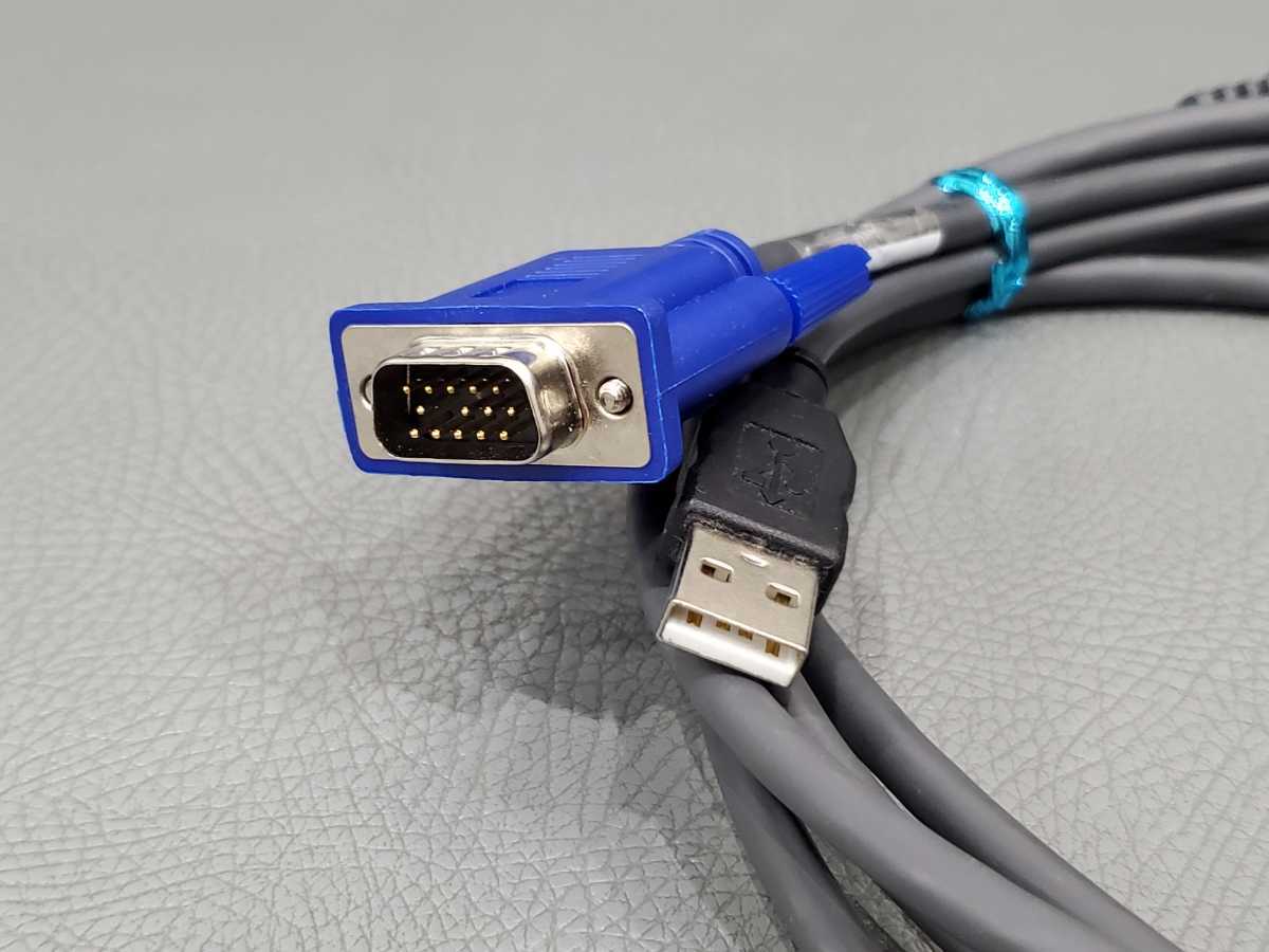 CA tube ⑫** beautiful goods ** Fujitsu /FUJITSU Console Switch KVM S3 SMB Adapter USB - VGA 2.14m A3C40120905 KVM cable 