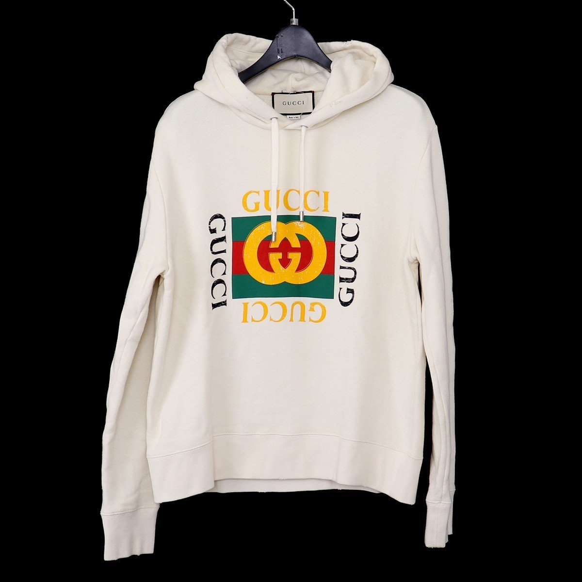 GUCCI ORIGINAL GUCCI PRINT パーカー M ベージュ グッチ フーディー