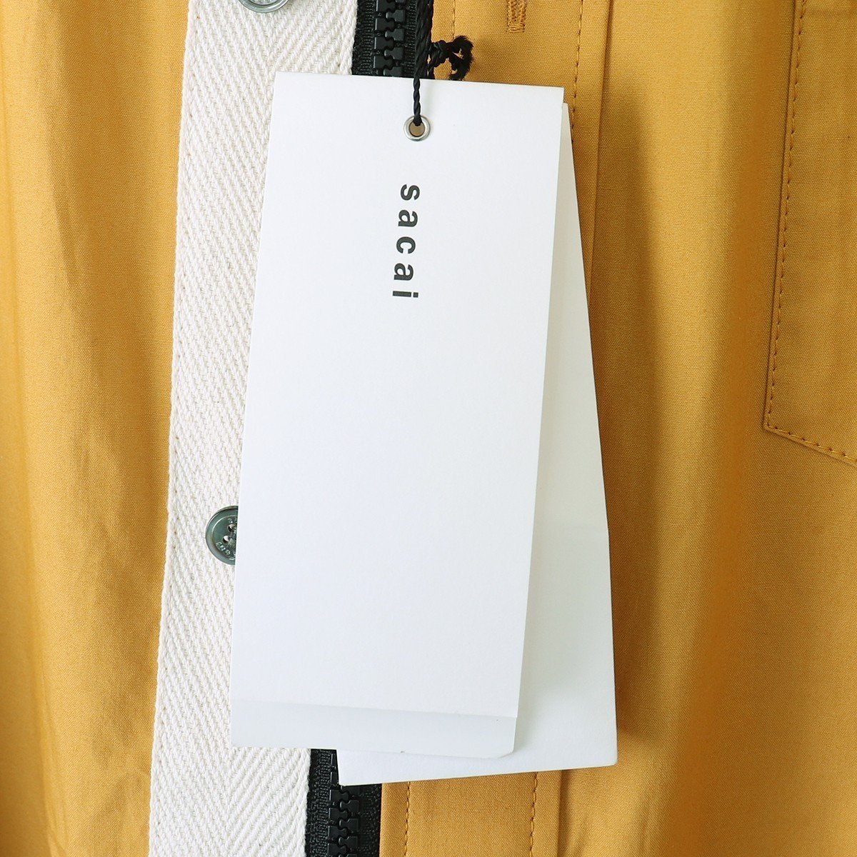SACAI サカイ 21AW COTTON POPLIN SHIRTS JACKET ジャケット イエロー