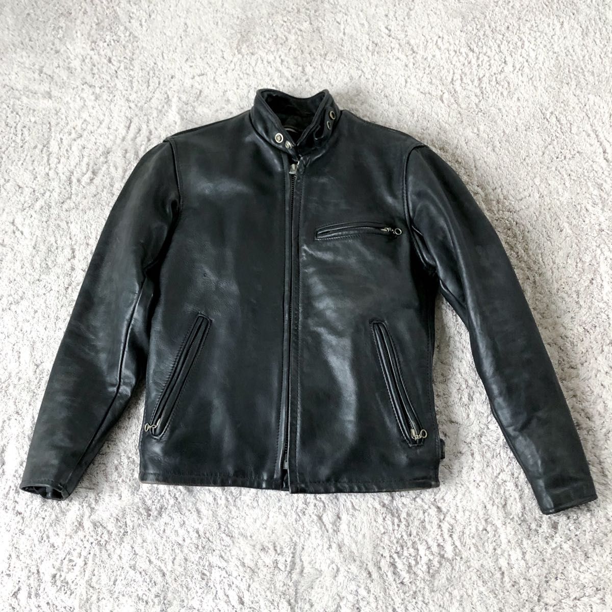 Schott ショット ライナー付シングルライダース レザージャケット 36