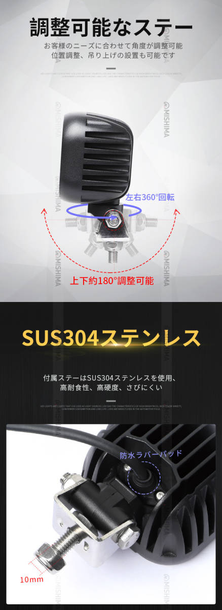msm8140【4台】LED ワークライト コンパクト 40W タイヤ灯 LED msm8140【4台】LED ワークライト コンパクト 40W タイヤ灯 LED