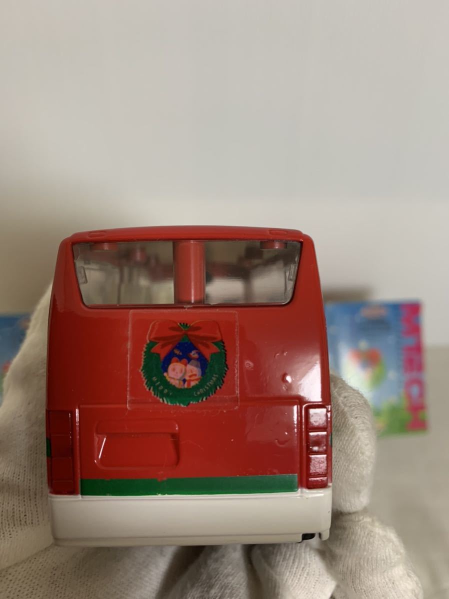  Epo k company /MTECH M Tec Doraemon Christmas bus /HINO LIESSE/ minicar / vehicle / made in Japan / retro / part removing for / box kind doll . etc. passing of years 