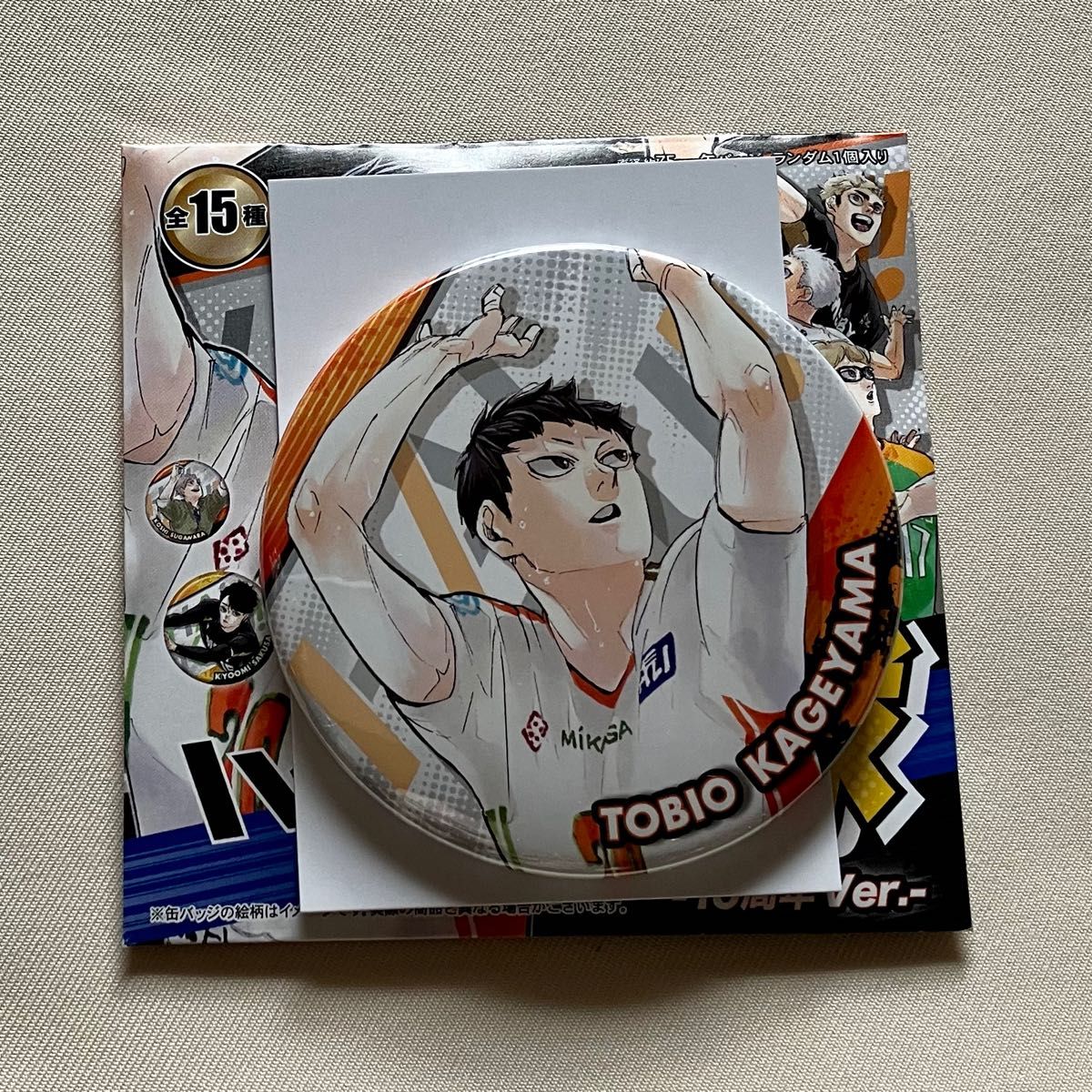 ハイキュー フォトカードステッカー 缶バッジ 影山飛雄 セット