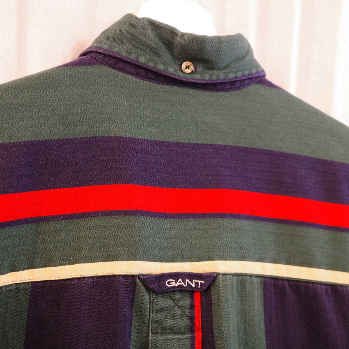 GANT Multi stripe B.D.shirt S size マルチストライプ ボタンダウンシャツ_画像8