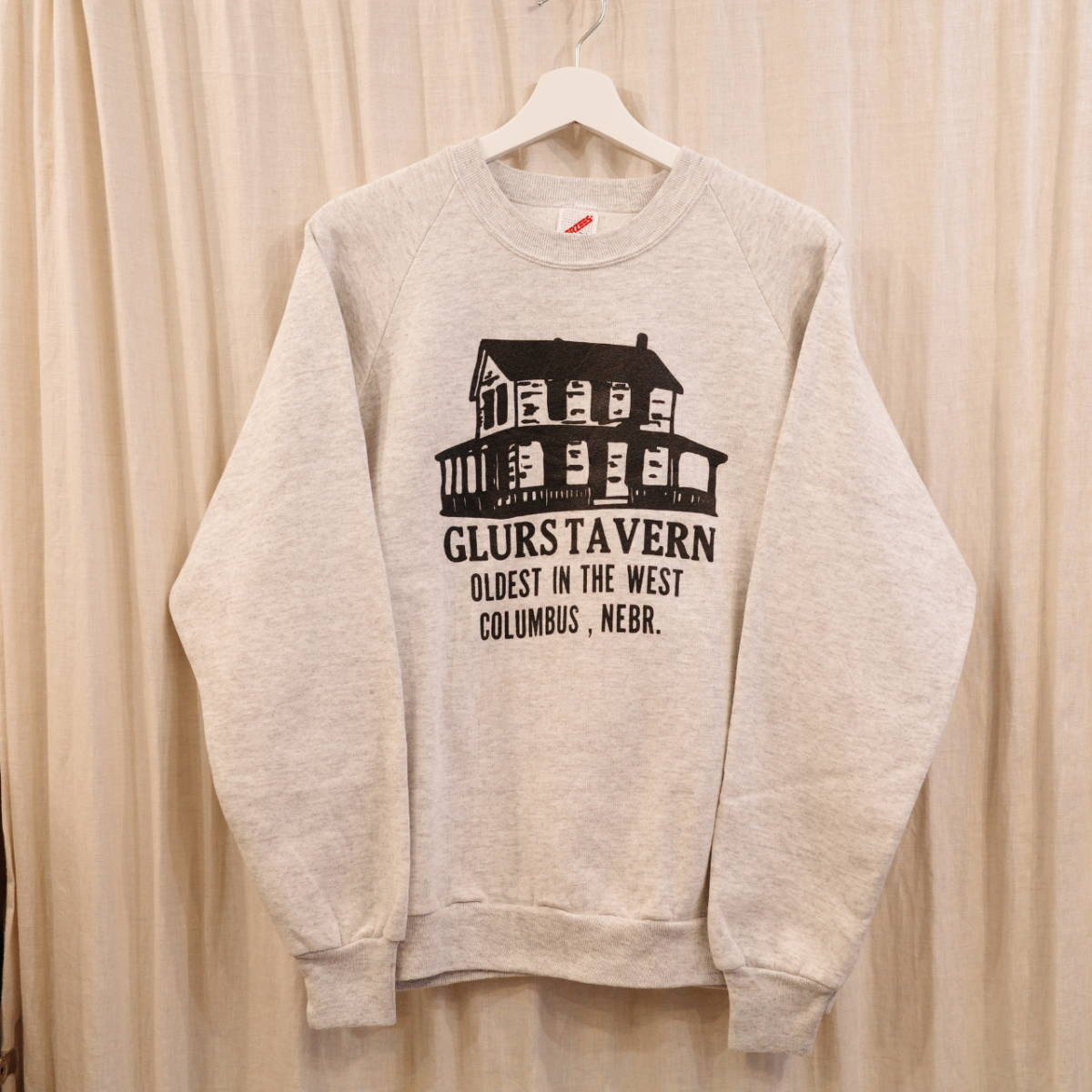 JERZEES house print sweatshirt MADE IN USA L size good print スウェットシャツ