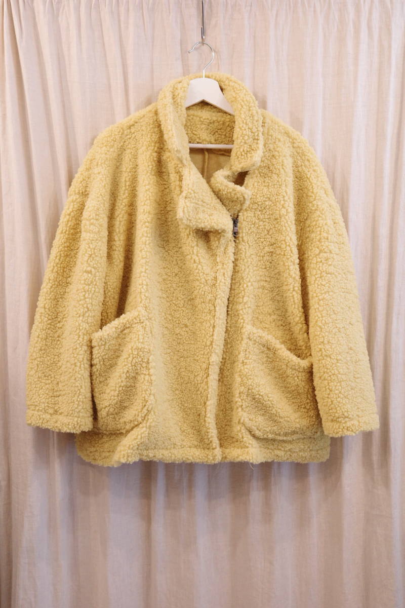 Unknown vintage Oversized Yellow boa riders ボアライダース
