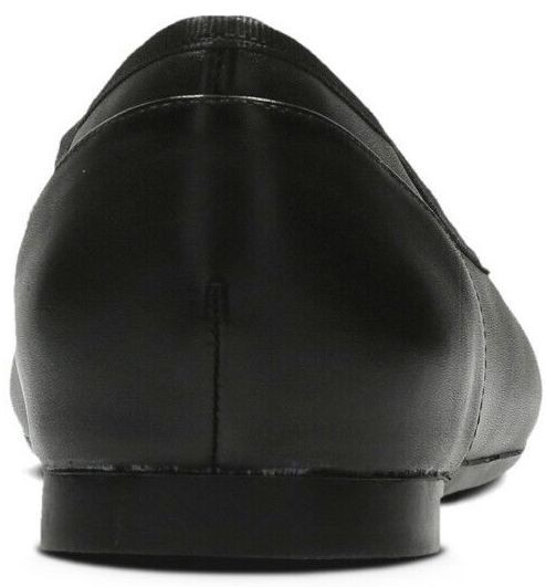 Clarks 27cm Flat leather black black bow ballet sneakers shoes Loafer Classic pumps boots sandals RRR69