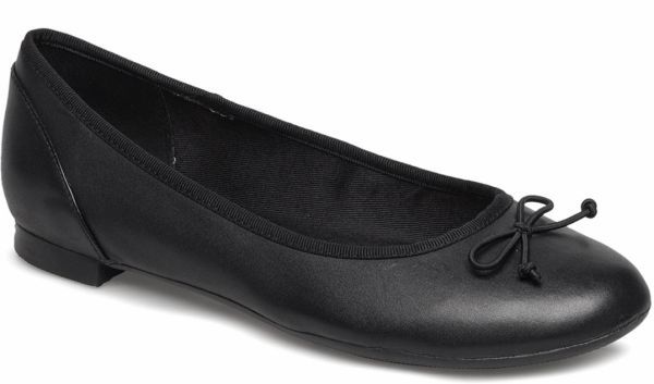 Clarks 25.5cm Flat кожа черный чёрный bow балет спортивные туфли обувь Loafer Classic туфли-лодочки ботинки сандалии RRR69