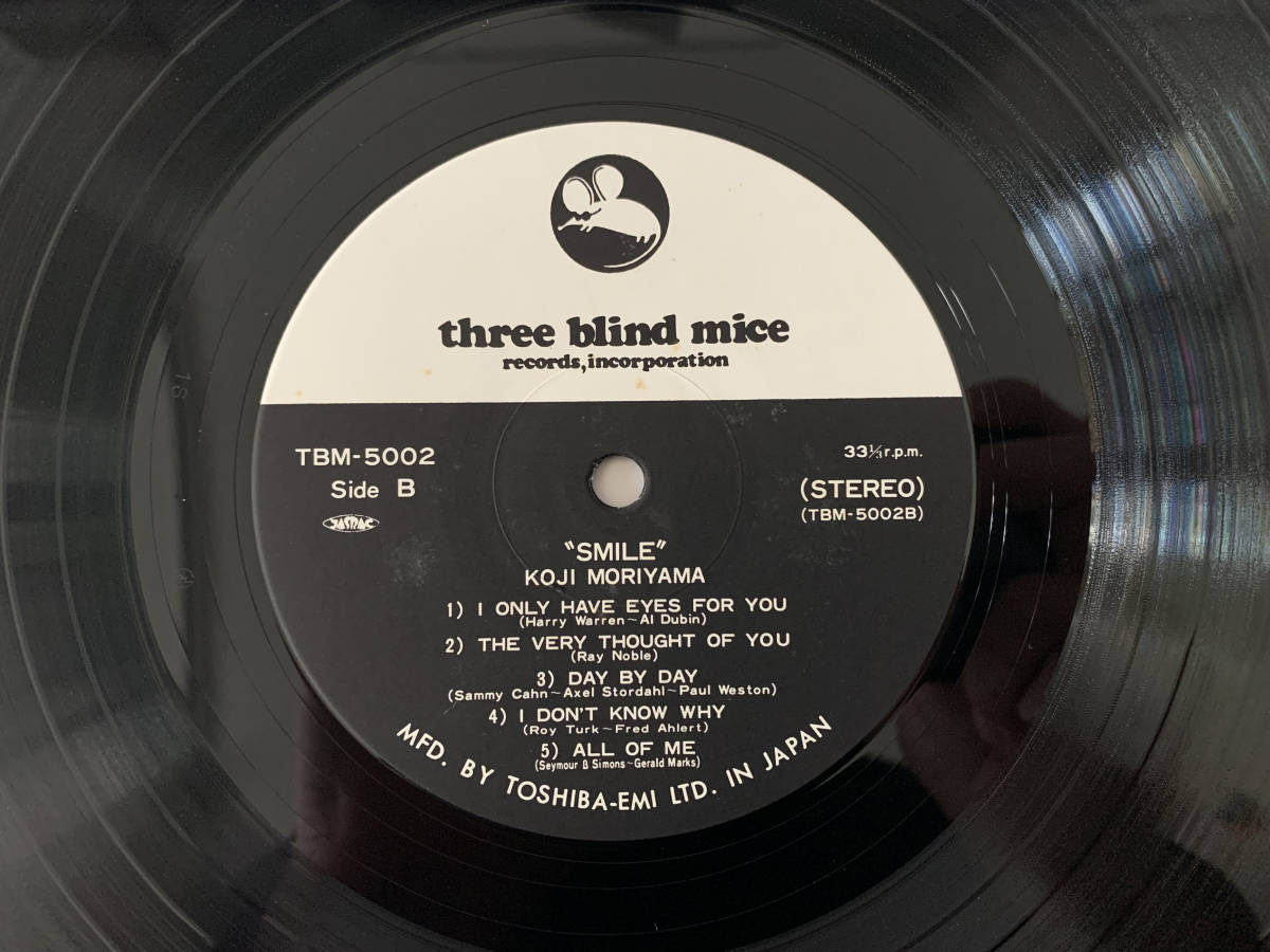 森山浩二 / スマイル Koji Moriyama Smile TBM Three Blind Mice 帯